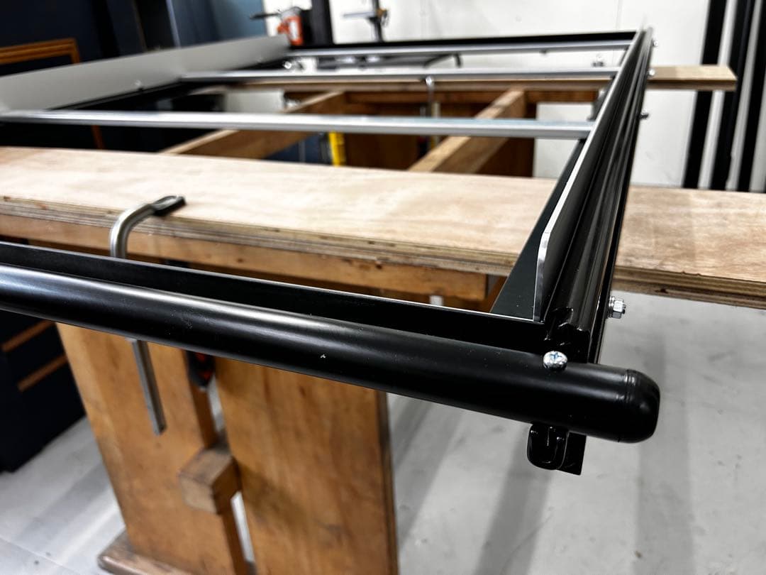 もりきみ打合せページ ハイエーススライドフロア ブラックレール、ポール