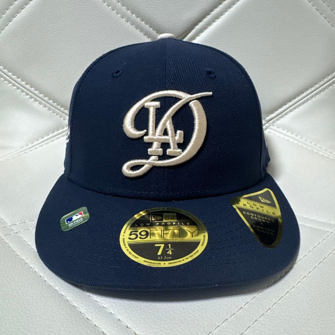 【新品】59FIFTY LP MLBシティコネクトドジャースネイビー7 1/4