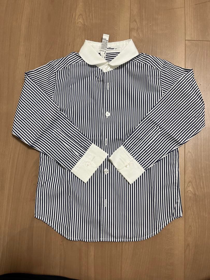 ファミリア　カッターシャツ120　ネクタイ　セット　入学式　卒園式　入園式