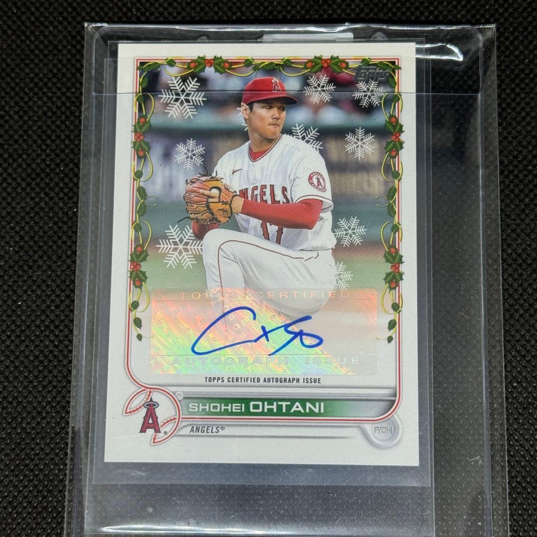Topps Holiday 2022 大谷翔平 直筆サインカード 世界25枚限定