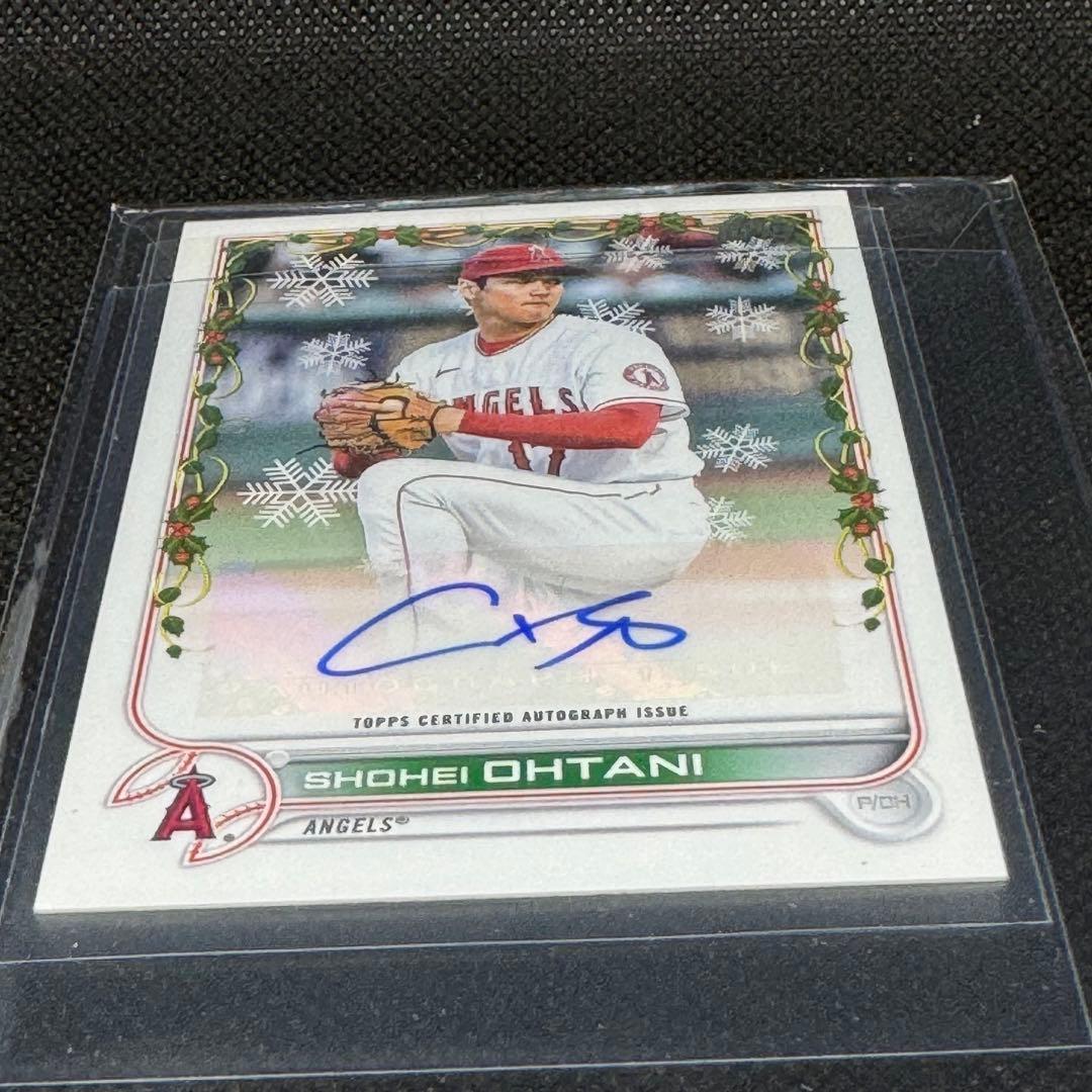 Topps Holiday 2022 大谷翔平 直筆サインカード 世界25枚限定