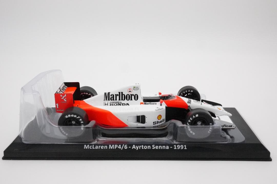 1/24 マクラーレン ホンダ MP4/6 マルボロ A.セナ チャンピオン