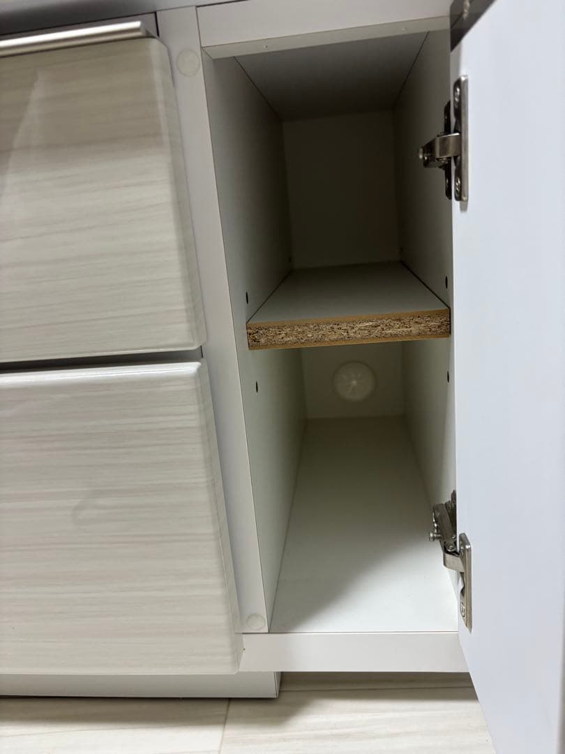 ホワイト テレビ台 引き出し付き