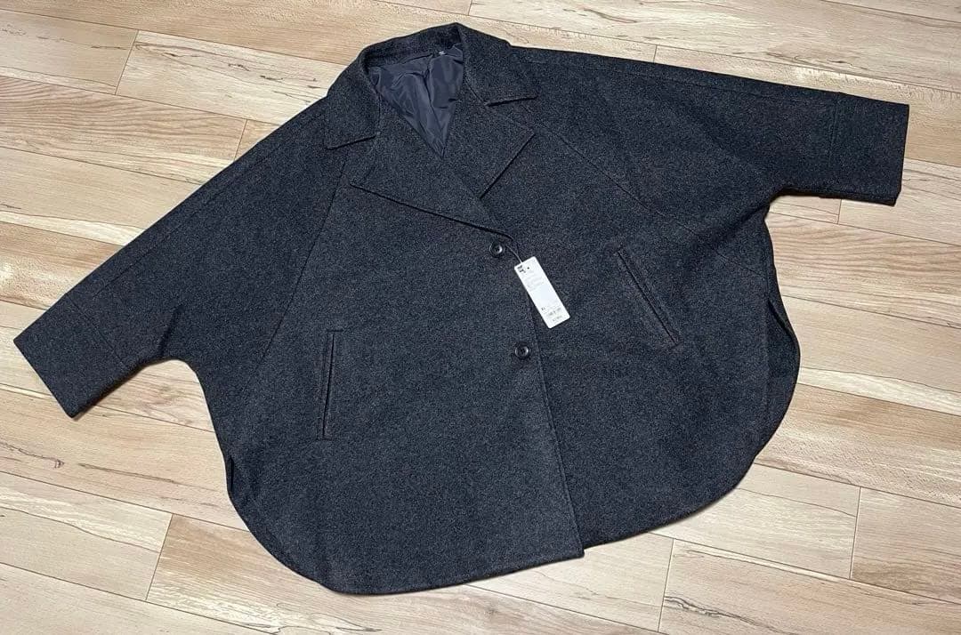 【新品】GU コージーメルトンケープコート XL メルトン コート ケープ