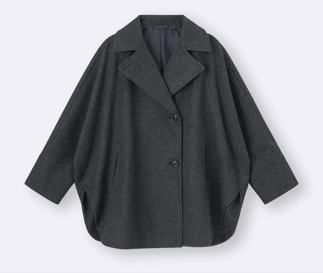 【新品】GU コージーメルトンケープコート XL メルトン コート ケープ