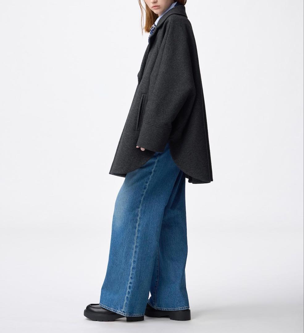 【新品】GU コージーメルトンケープコート XL メルトン コート ケープ