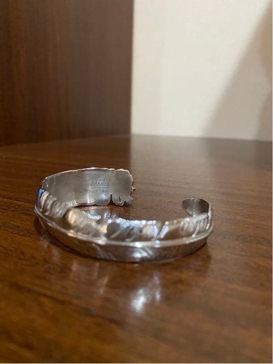 SAAD バングル フェザー 925シルバー ブレスレット