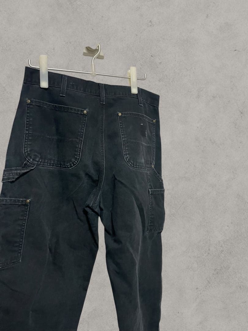 い*！様 USA製 カーハートダブルニー ペンキ 良フェード