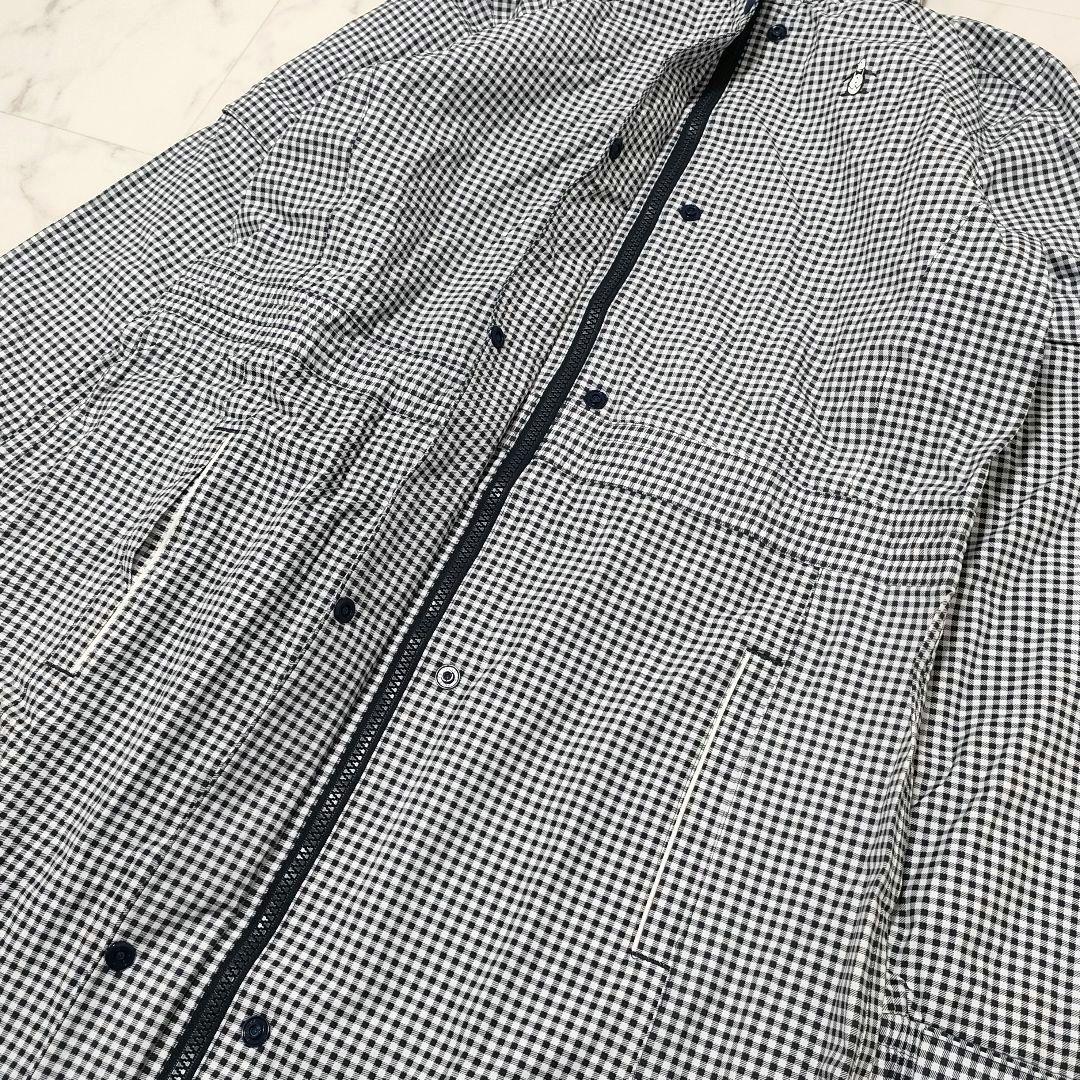 【新品タグ付き】マンシングウェア　レインウェア　コート　ギンガムチェック　LL