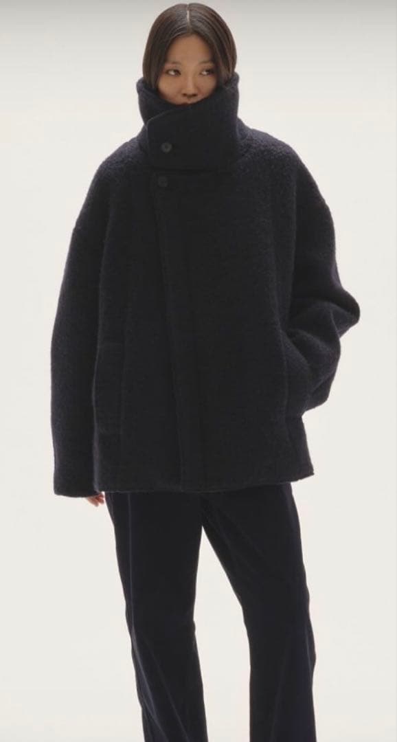 トゥデイフル TODAYFUL スタンドカラーブークレジャケット　ブラック36