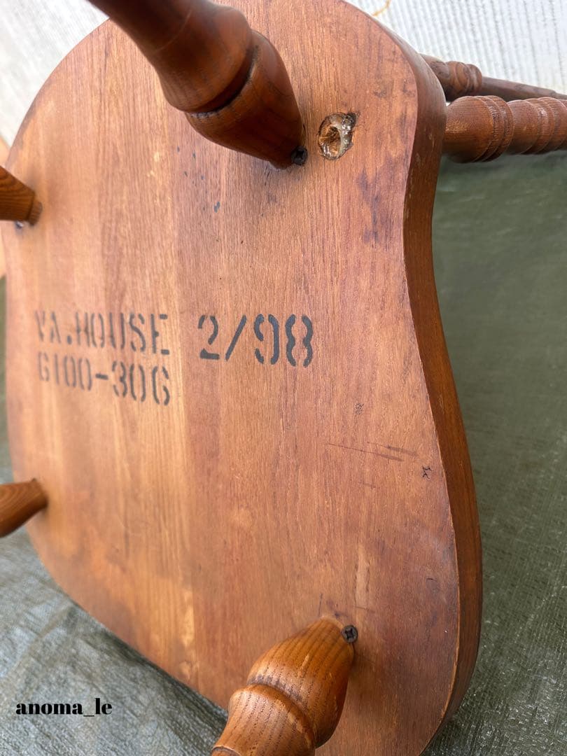 1008【ダイニングチェア】　米国　木製　ウィンザーチェア　スティックバック