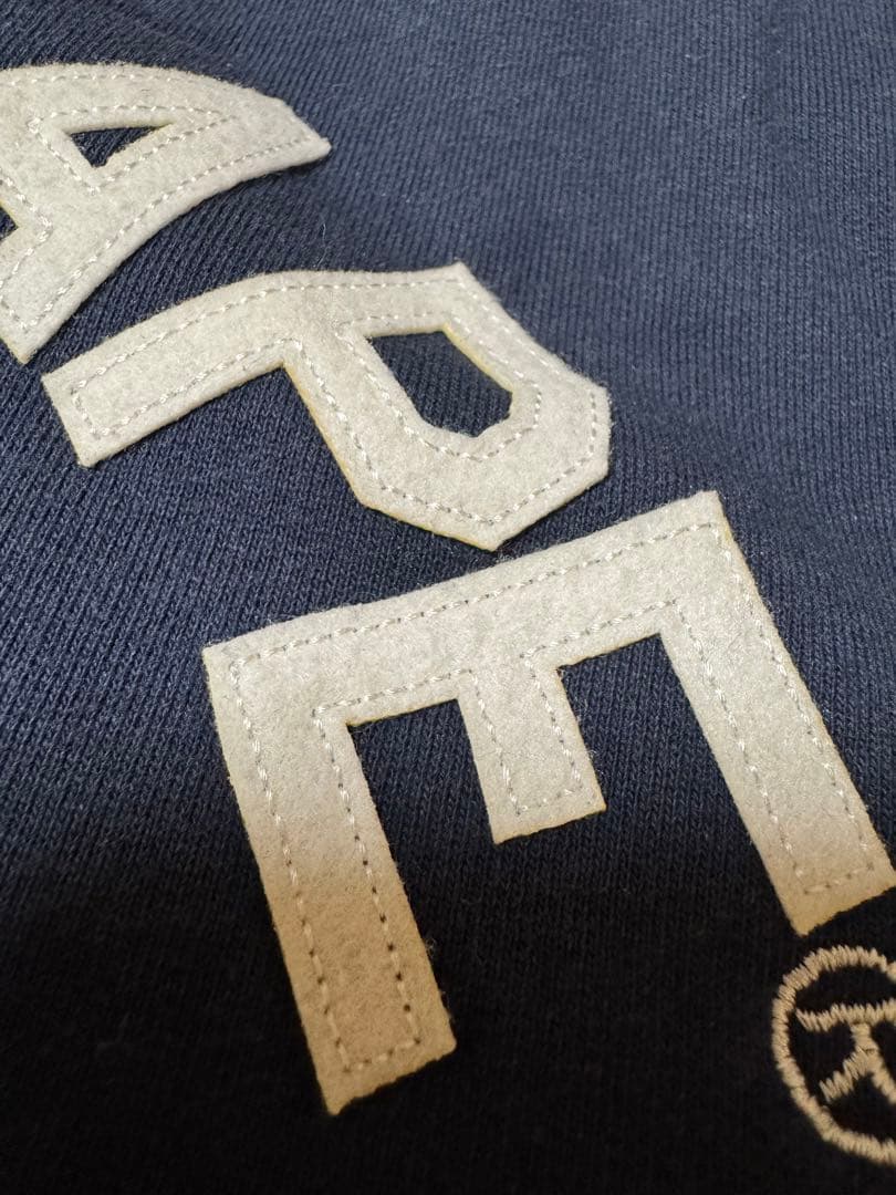 アベイシングエイプ　スウェットスタジャン　ジェネラル　ワッペン