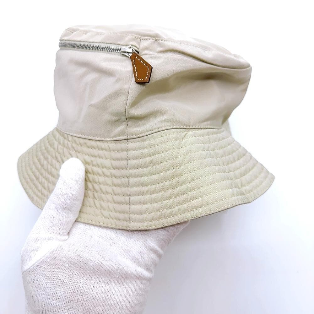 ◇エルメス◇ナイロン/ジップ/ファスナー/57/バケットハット/帽子/ブランド