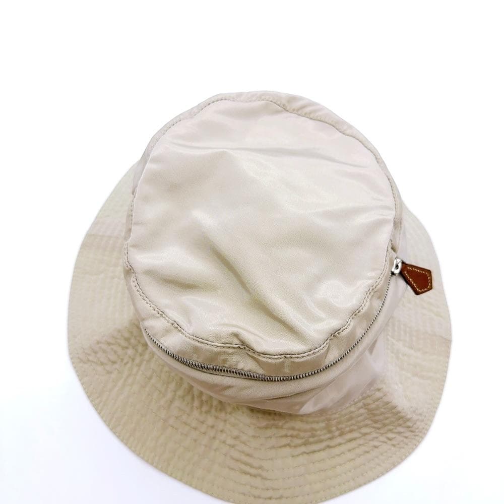 ◇エルメス◇ナイロン/ジップ/ファスナー/57/バケットハット/帽子/ブランド