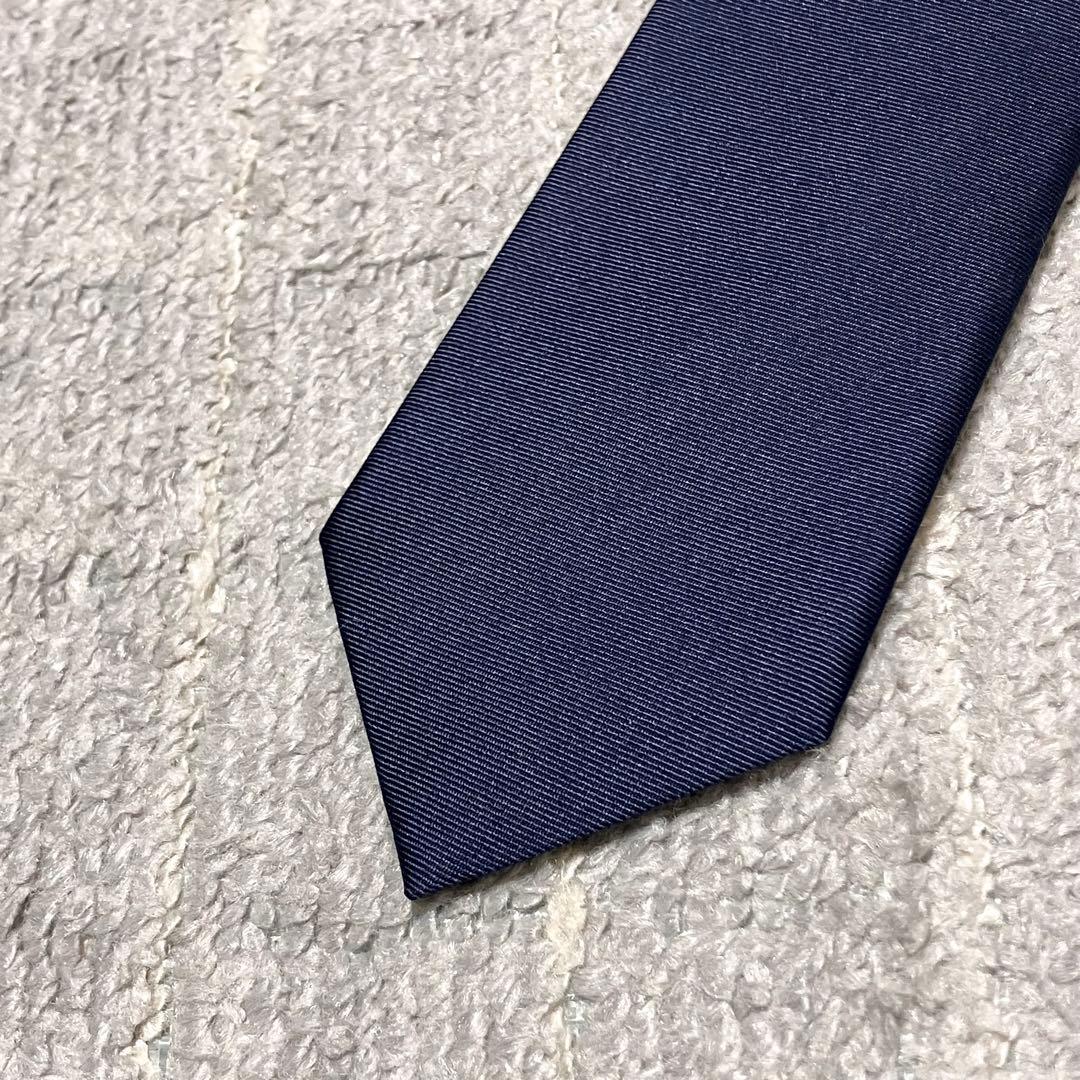 美品！グッチ［ネクタイ］ジャガード　ネイビー　蜂　Bee　ビジネス