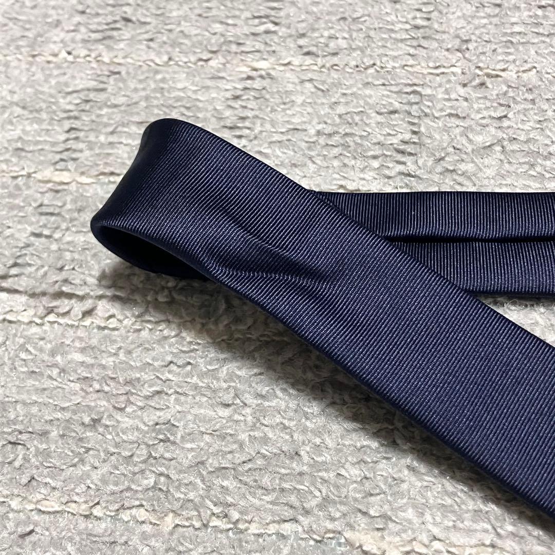 美品！グッチ［ネクタイ］ジャガード　ネイビー　蜂　Bee　ビジネス