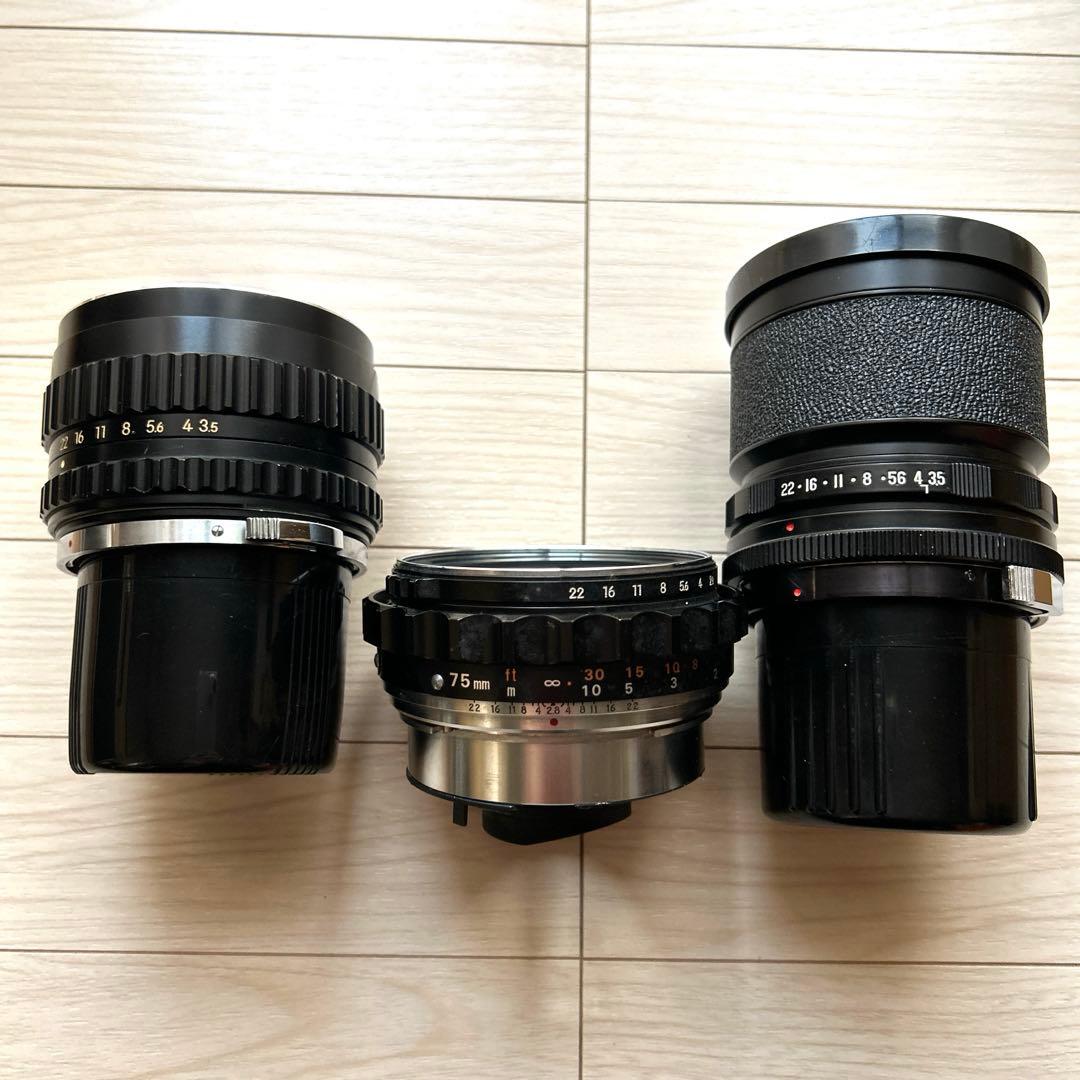 ZENZA BRONICA S2/EC用中判カメラレンズ 3本セット