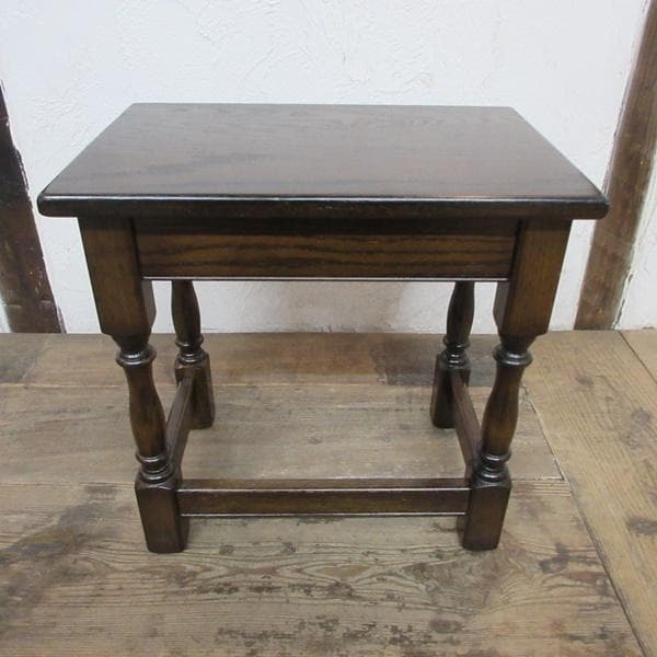 イギリス アンティーク 家具 ネストテーブル サイドテーブル 3台組 6792d