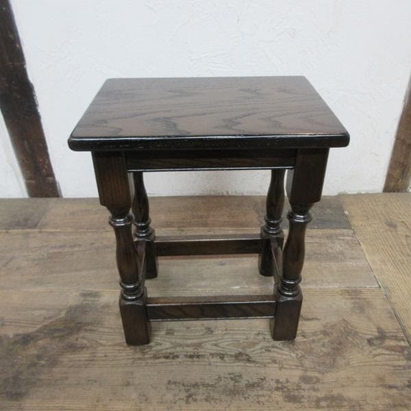 イギリス アンティーク 家具 ネストテーブル サイドテーブル 3台組 6792d