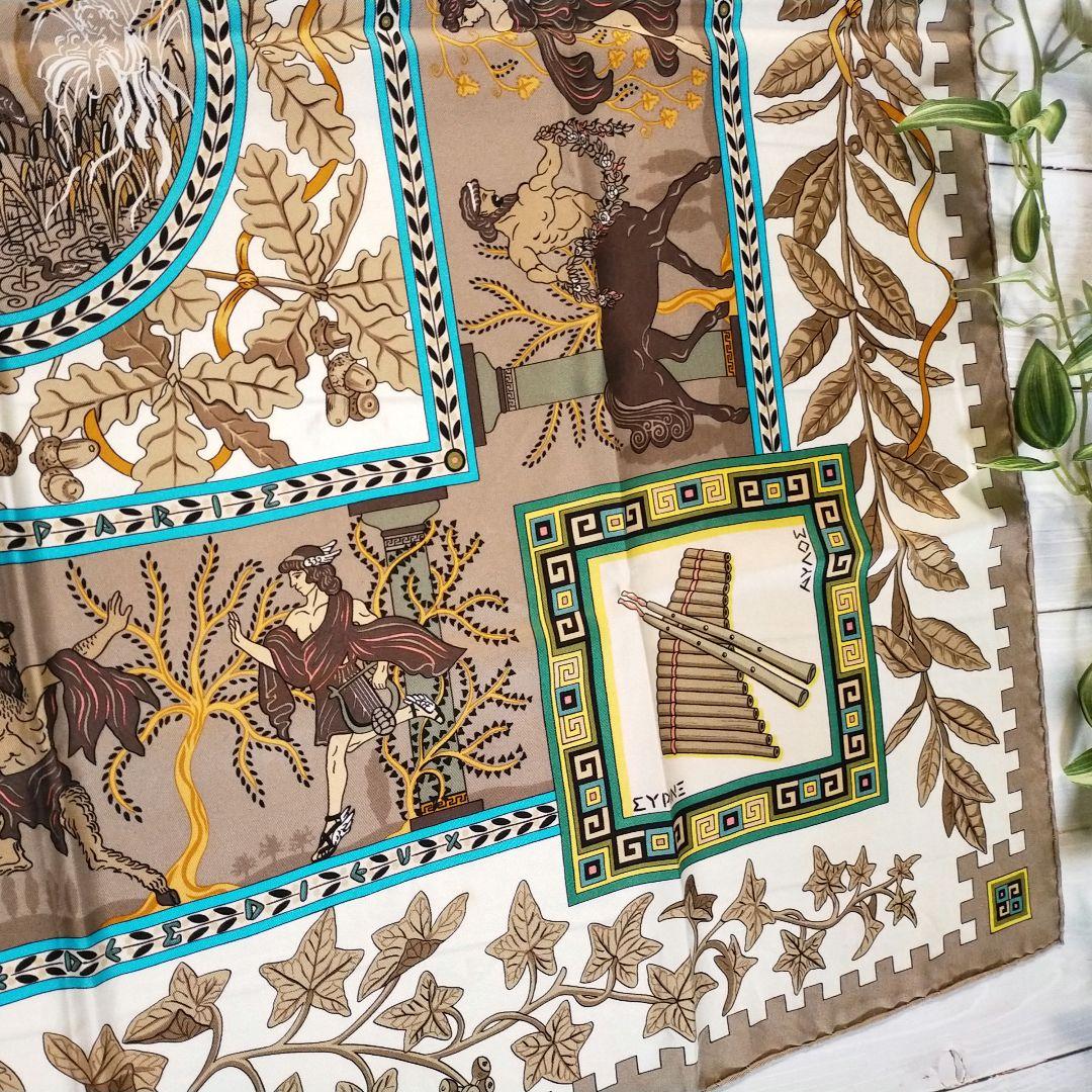 ☘️美品☘️ エルメス カレ90　Musique Des Dieux 神々の音楽