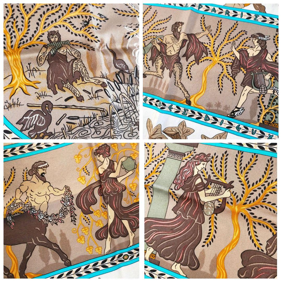 ☘️美品☘️ エルメス カレ90　Musique Des Dieux 神々の音楽