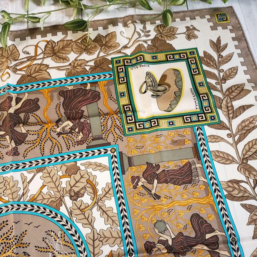 ☘️美品☘️ エルメス カレ90　Musique Des Dieux 神々の音楽