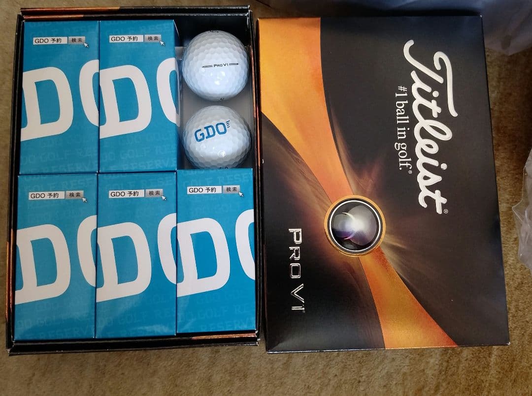Titleist Pro V1 ゴルフボール 2ダース（GDO刻印あり）