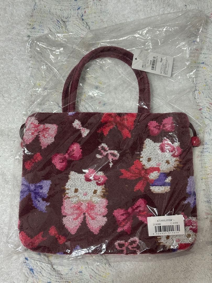 フェイラー　キティ　コラボ　手付き巾着