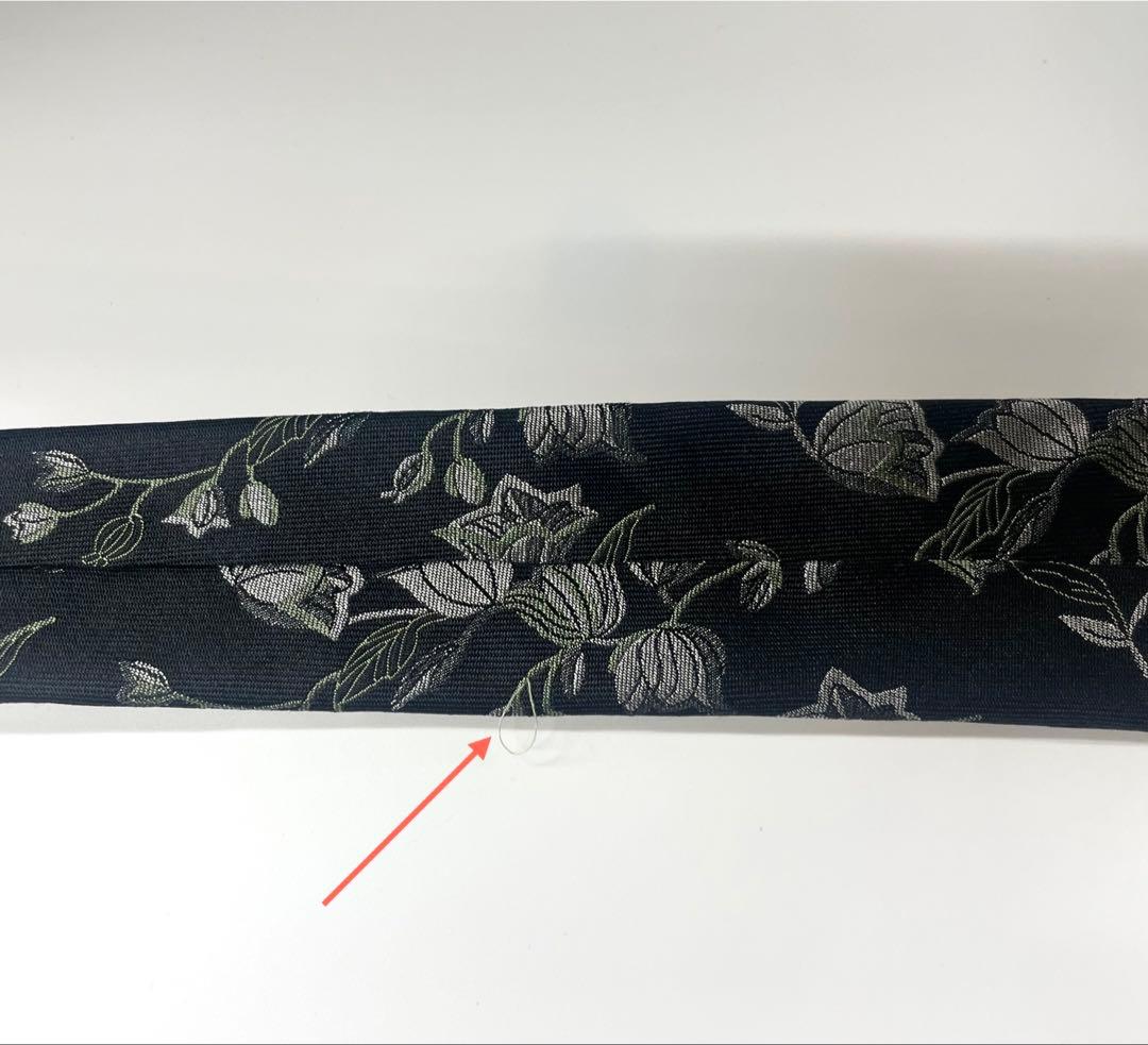 美品 ディオールオム ネクタイ ハイブランド 鈴蘭 花柄 ブラック 刺繍 激レア
