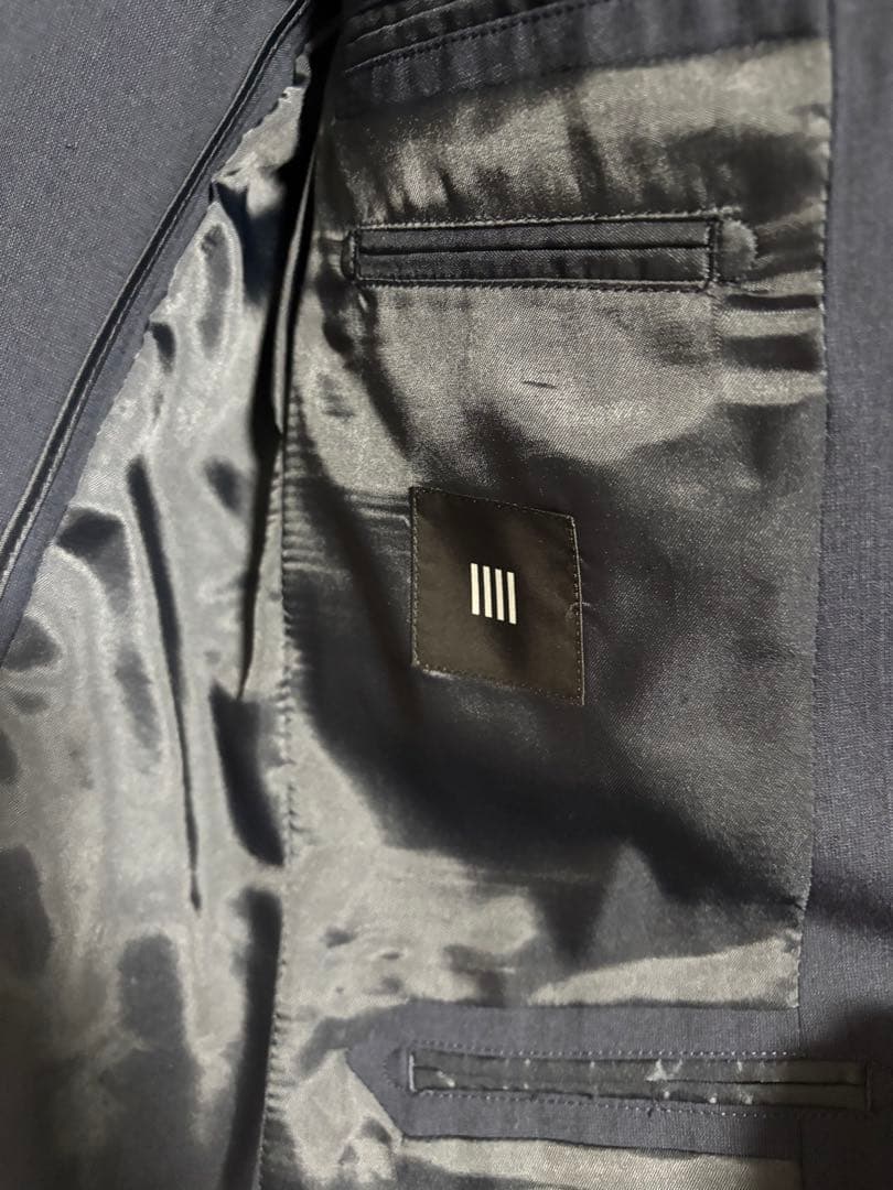 かずぅ　美品　SUIT SELECT 3ピース　セットアップ ネイビー リ