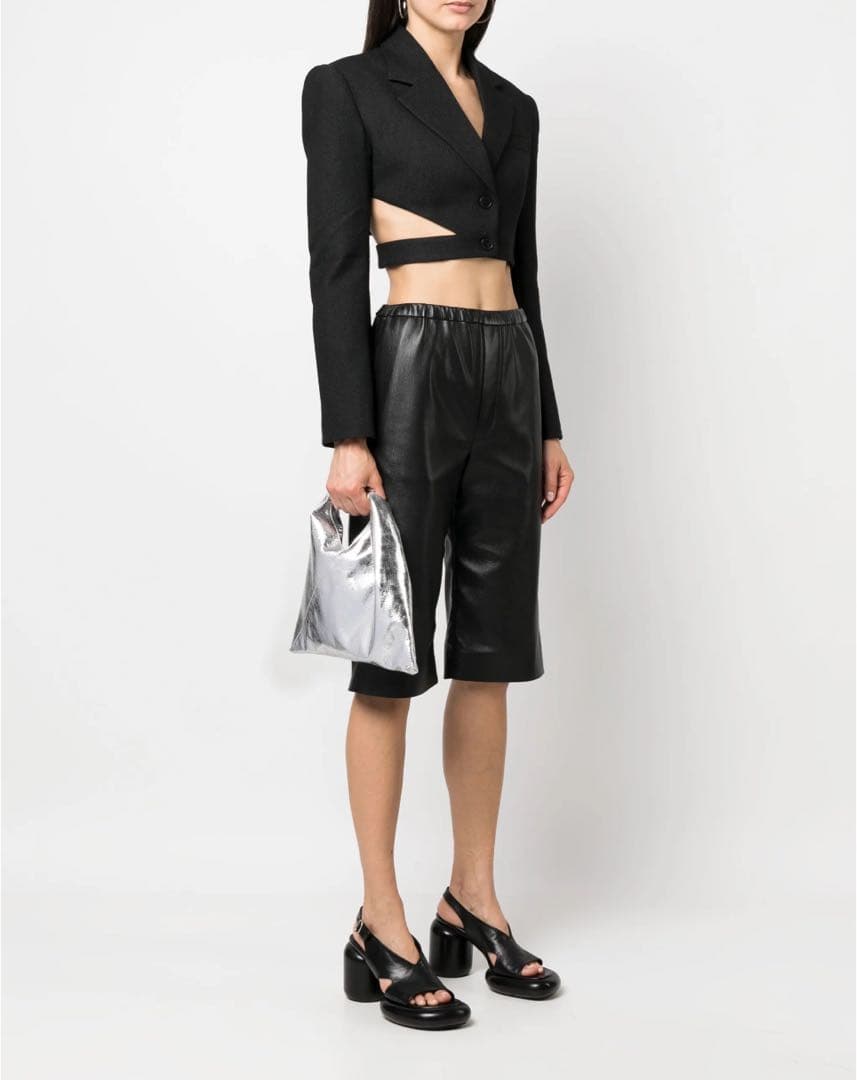 【MM6 メゾンマルジェラ】シルバーバッグ スモールサイズ