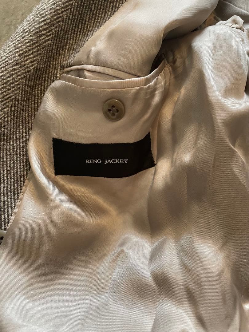 ring jacket メンズロングコート　ウール100%