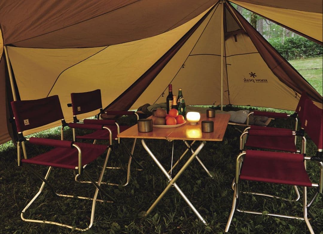 美品★スノーピーク 竹製折りたたみテーブル LV-010TR