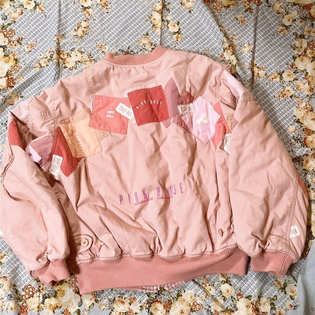 PINK HOUSE ブルゾン　パッチワーク　ジャケット ピンク