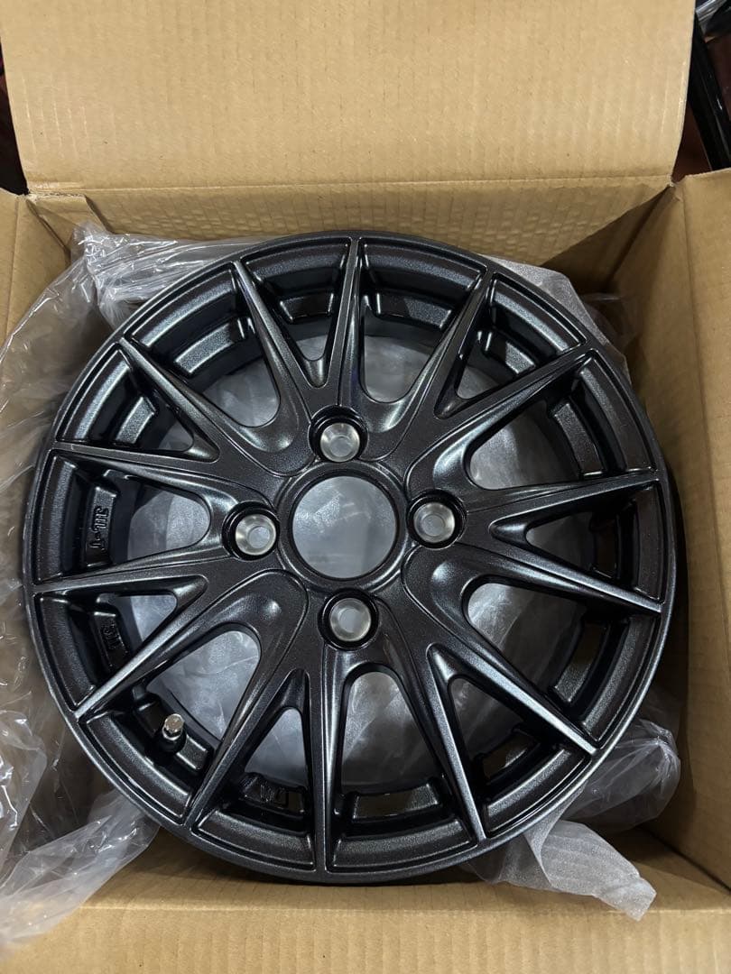 WEDS 13インチアルミホイール 4H ガンメタリック　4本セット