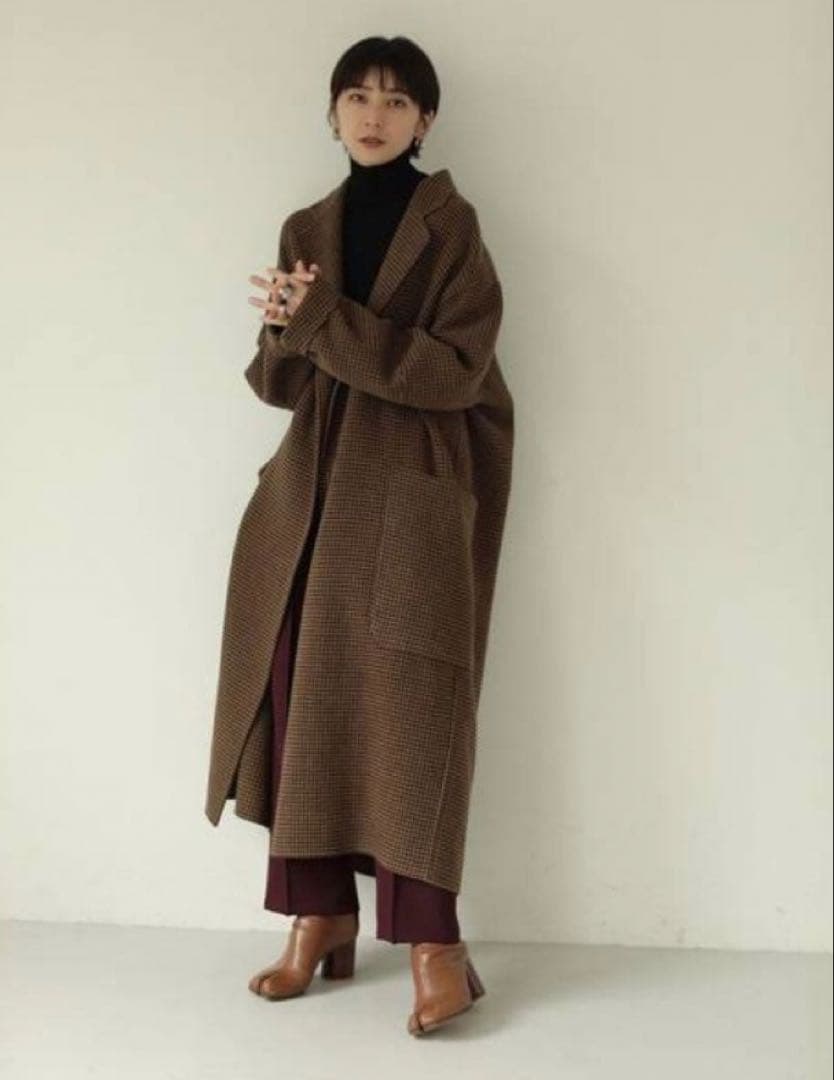 TODAYFUL オーバーチェックコート 38サイズ