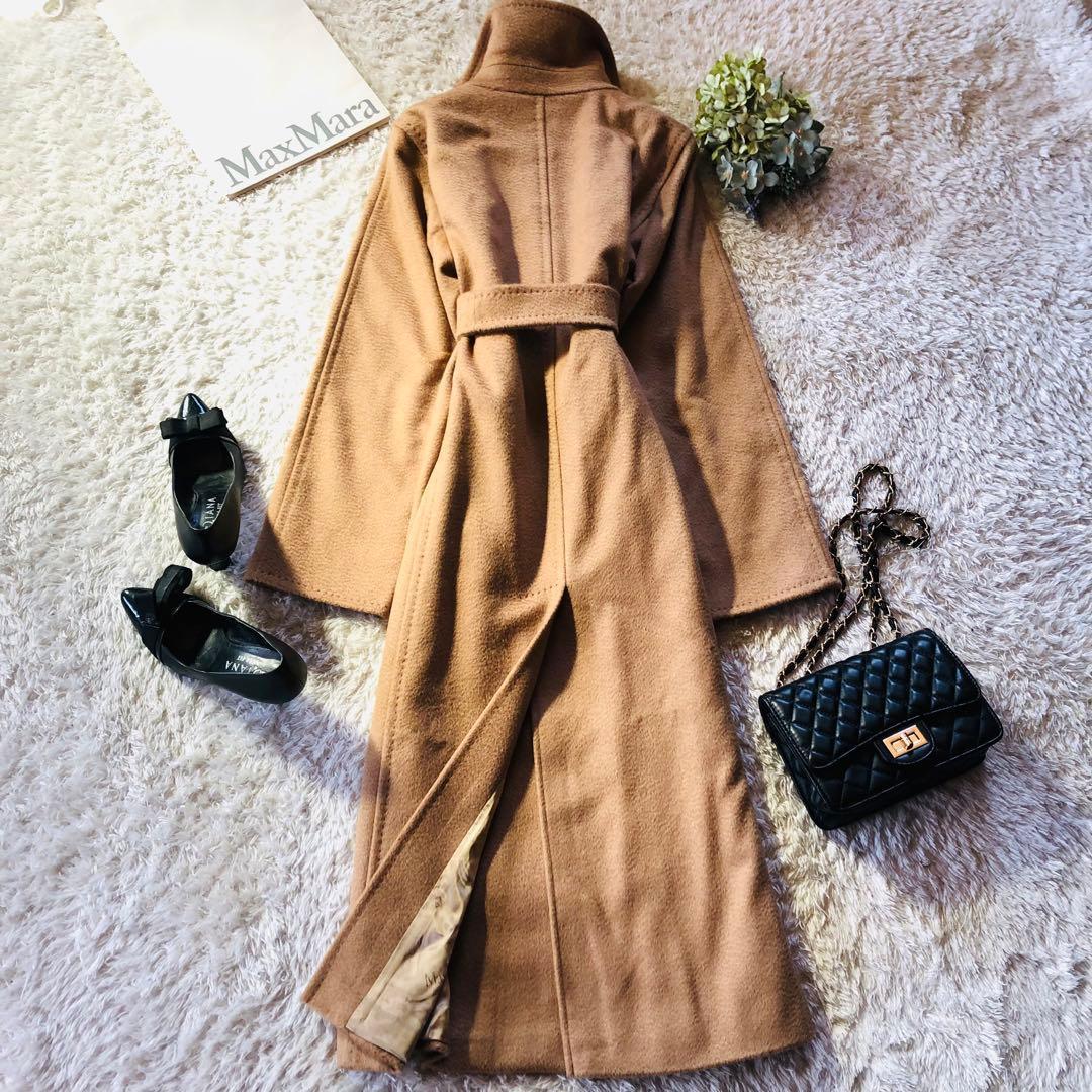 希少42✨現行モデル 美品 マックスマーラ マニュエラコート キャメル100%