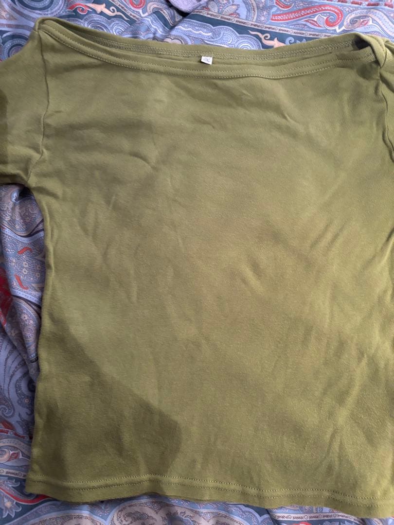 【美品】draw drawers boat neck long tee