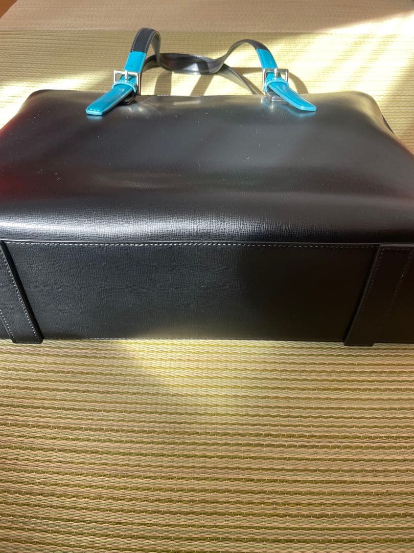 【ほりこ様】新品未使用！Paul Smithブラック/ターコイズ トートバッグ