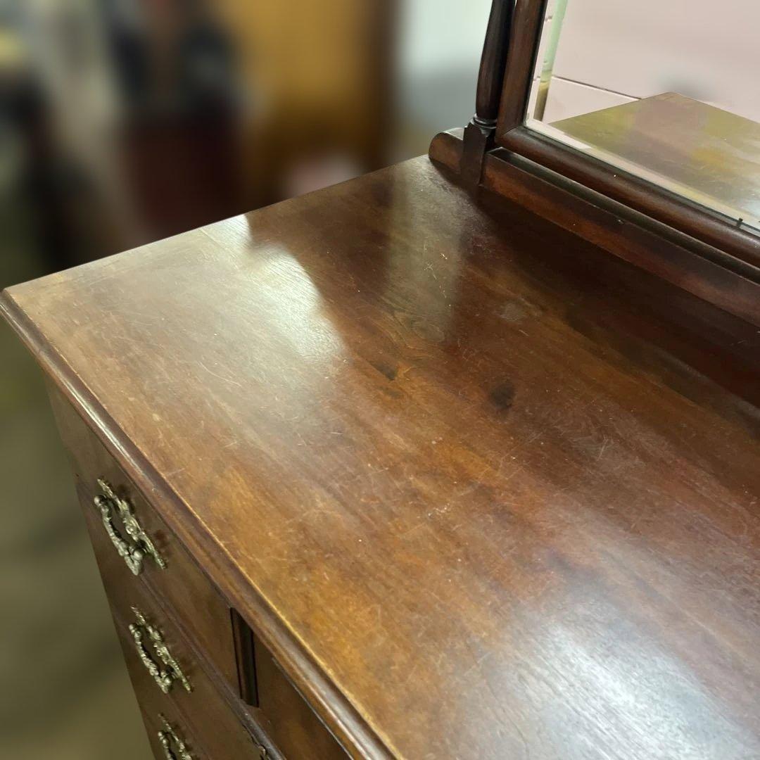 【ヴィンテージ】ミラーキャビネット◆5段収納◇マイナスビス留め◆程度良好