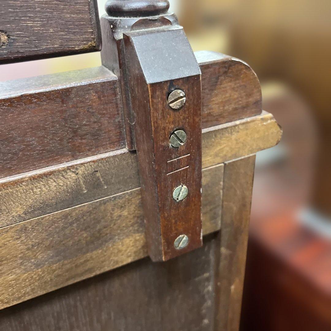 【ヴィンテージ】ミラーキャビネット◆5段収納◇マイナスビス留め◆程度良好