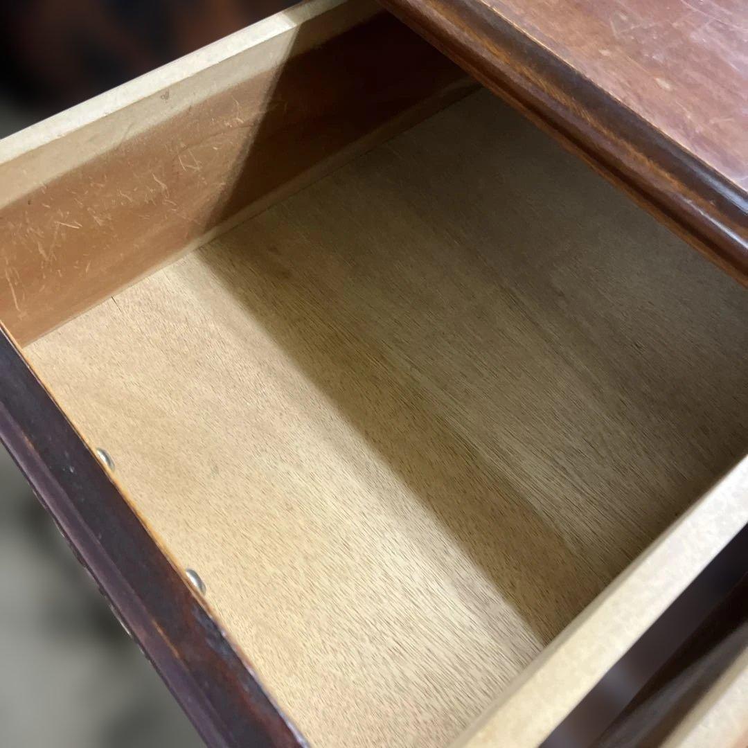 【ヴィンテージ】ミラーキャビネット◆5段収納◇マイナスビス留め◆程度良好