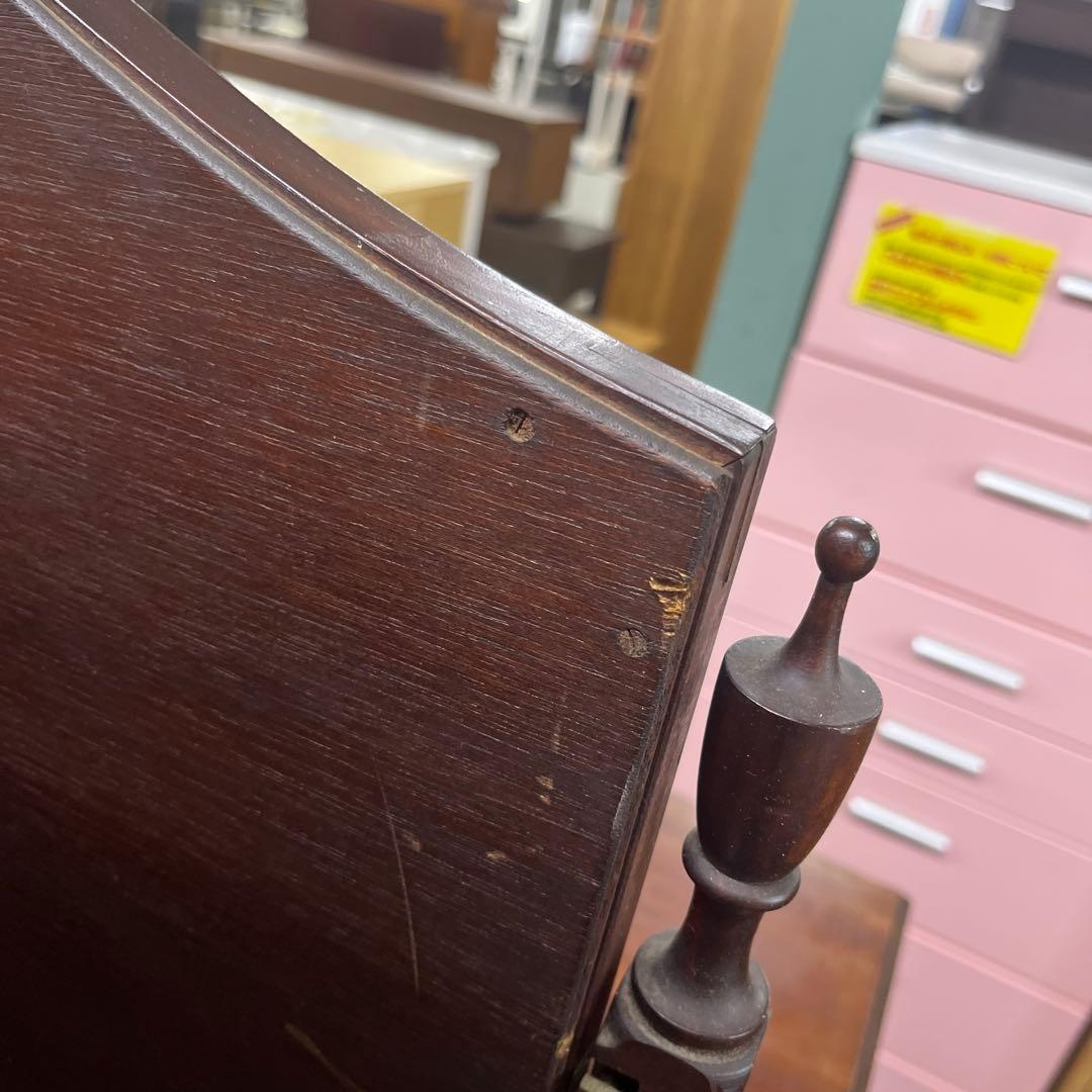 【ヴィンテージ】ミラーキャビネット◆5段収納◇マイナスビス留め◆程度良好