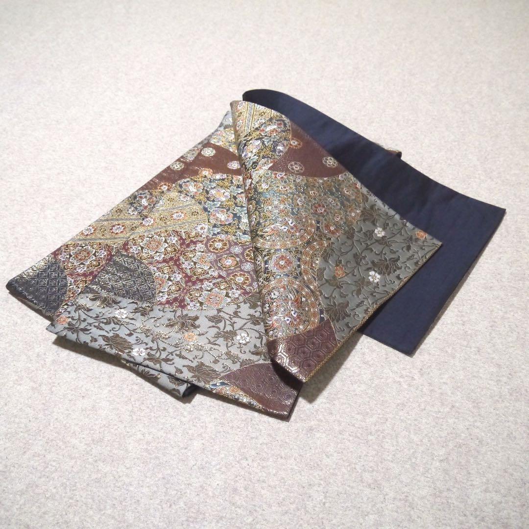 必見！早い者勝ち！！ 正絹 中古 西陣織 仕立て上がり袋帯☆187