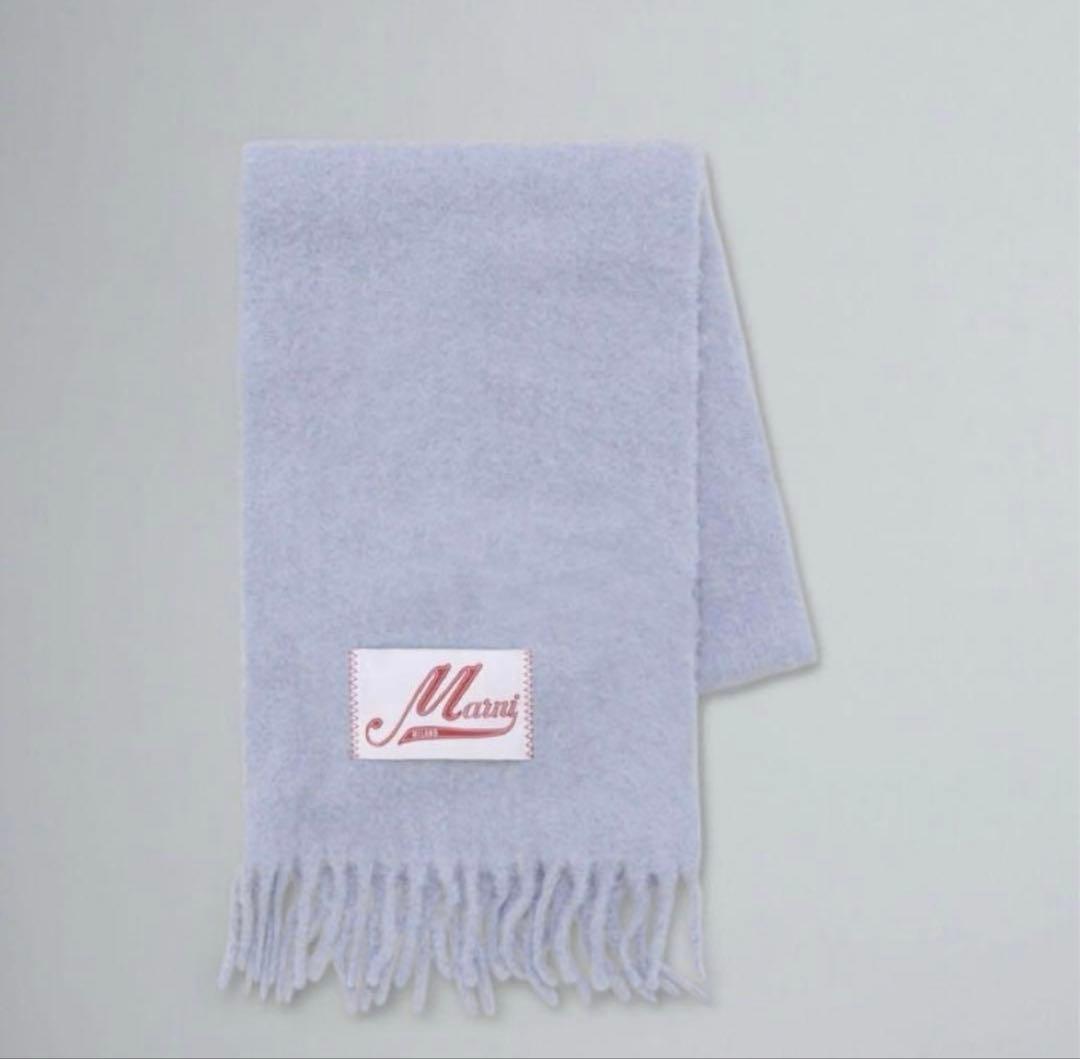 MARNI マフラー アイリスブルー