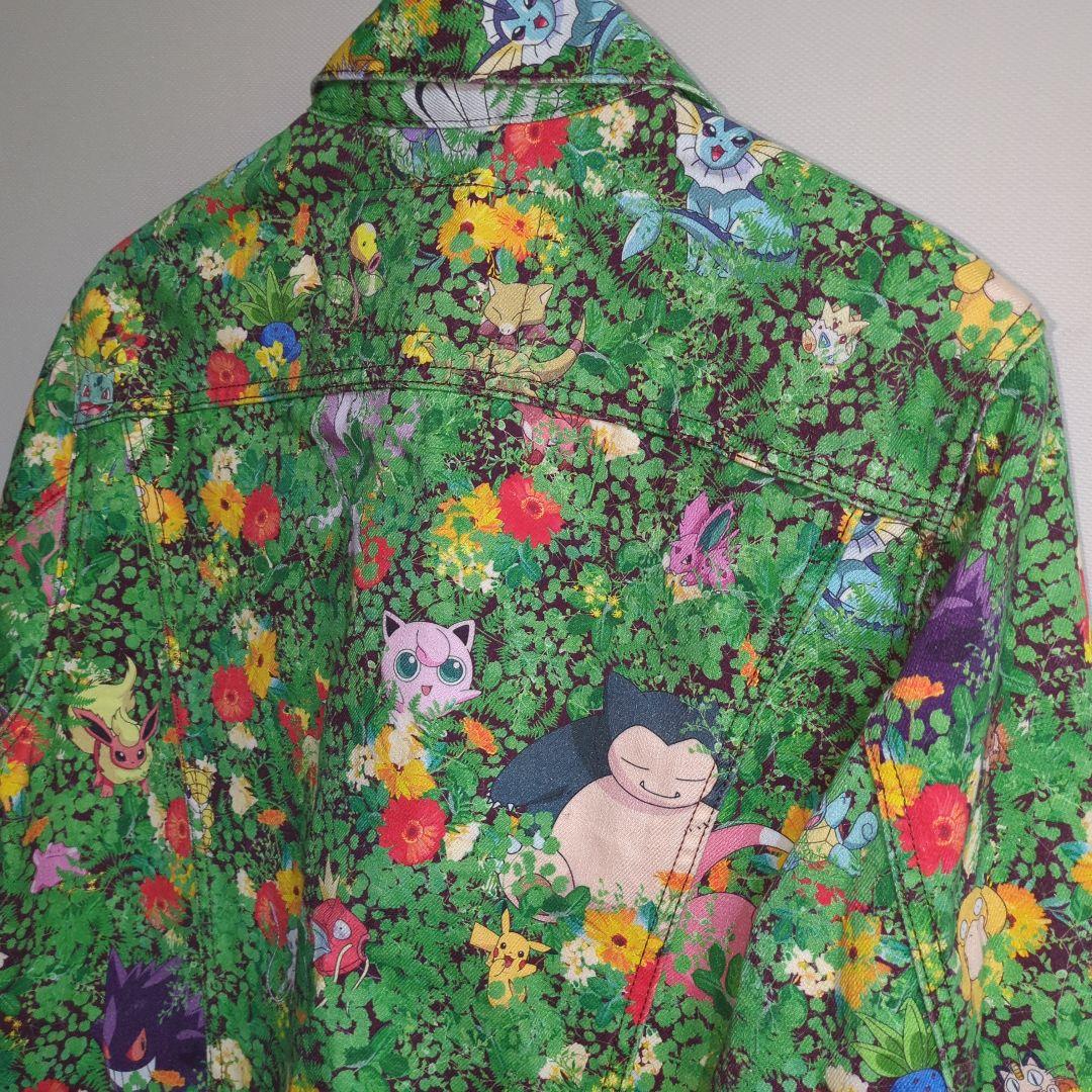 希少　Levi's × Pokémon 花柄デニムジャケット S