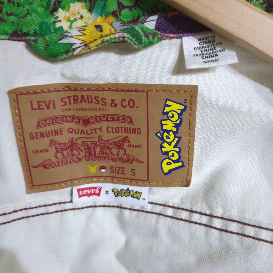 希少　Levi's × Pokémon 花柄デニムジャケット S