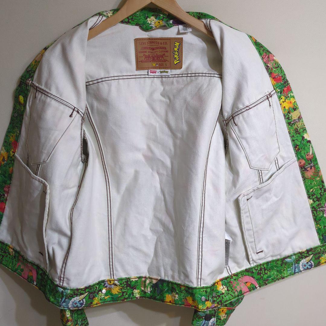 希少　Levi's × Pokémon 花柄デニムジャケット S