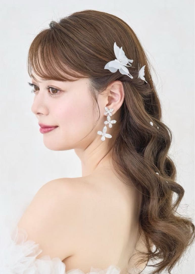 ANNAN WEDDING 蝶々 ブライダルアクセサリー 6個セット　MA270