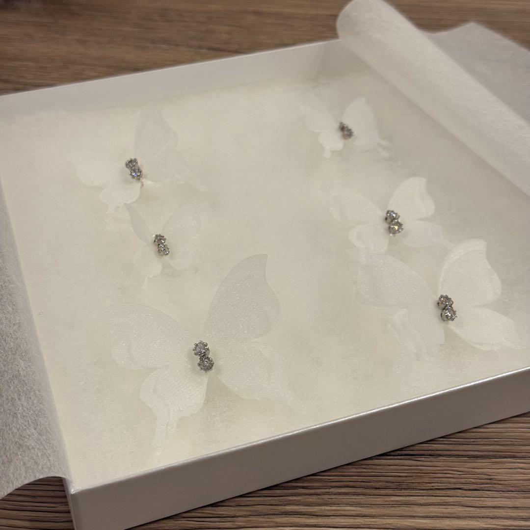 ANNAN WEDDING 蝶々 ブライダルアクセサリー 6個セット　MA270